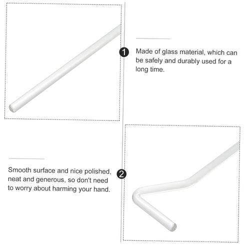 ULTECHNOVO Glass Cell Spreader, 4pcs Glass Coating Rods and Diffuser Bars for Laboratory Spreader Cell Tools