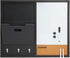 Juvale Wall Mounted Organizer, Message Command Center, Family Office Whiteboard, Chalkboard, Cork Board Combo