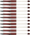 Beadthoven 20pcs Plastic Beadable Pen, Glittery Shaft Black Ink Bead Pens for DIY Pen Decorations Supplies Office