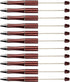 Beadthoven 20pcs Plastic Beadable Pen, Glittery Shaft Black Ink Bead Pens for DIY Pen Decorations Supplies Office