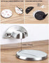 Magnetic Door Stop - Brushed Satin Nickel Floor Metal Magnetic Door Catch - Heavy Duty Silver Doorstop