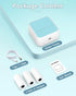 Sticker Printer, Printpods Mini Bluetooth Inkless Printer for Stickers, Portable Thermal Printer for DIY