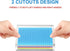 WINFFOR Acrylic Notepad Holder Dispenser - 4x6 in Sticky Note Memo Holder, Self-Stick Note Pad Organizer (W/O Pads),