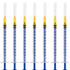 100 Pack 1ml 25Ga Plastic Syringe with Measurement for Scientific Labs, Disposable Individually Wrapped