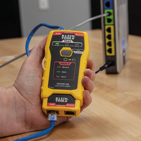 VDV526-100 Klein Tools Network LAN Cable Tester, VDV Tester, LAN Explorer with Remote