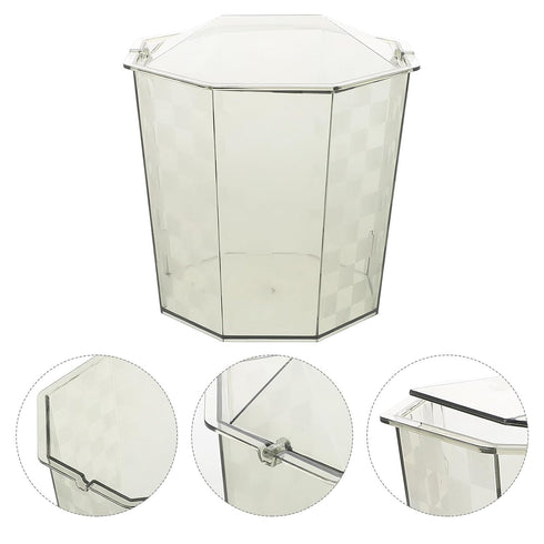 Countertop BESPORTBLE Mini Trash Can with Swing Lid Compact Lightweight Desktop Waste Bin for Office Kitchen Bathroom