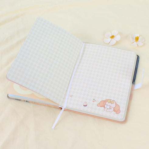 Cute Cartoon PU Leather Notebook, Kawaii Journal, Japanese Sketchbook A5 Diary Notepad Travel Notebook