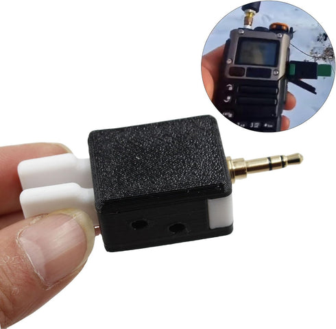 Luocute CW Morse Code Key, Dual Paddle Automatic Key with Adjustable Finger Force for Quansheng Intercom, Compatible