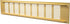 Vent Systems 16'' x 3" Inch Gold Aluminum Ventilation Grille for Home Improvement Floor, Wall, Door Duct Cover