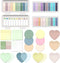 BAYTORY 1700 Sheets Transparent Sticky Notes, Clear Waterproof 3 x 3 inch, Self-Adhesive Translucent Writable Index Tabs