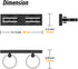 Fixtures,15inch 2 350 LED Bathroom Light Black Vanity Lights, Modern Light Acrylic Wall Sconces, Rotatable Wall