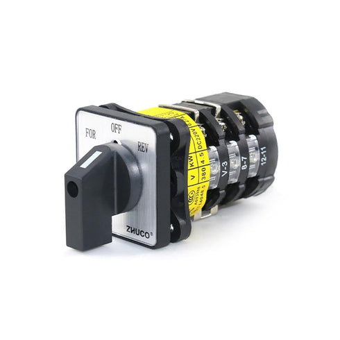 ZKWYVYZC SZW25-48D/ZC.ZF1.3 25A for Off REV 3 Position Knob Selection Cam Switch for