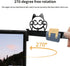 Qumusaa 270 Monitor Document Holder, Paper Holder for Typing with Magnetic Clip, Adhesive Mount Paper Clip Holder