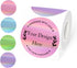 Yegawen 3" Circle Holographic Thermal Label Stickers, Round Printable Labels Rainbow Glitter Thermal