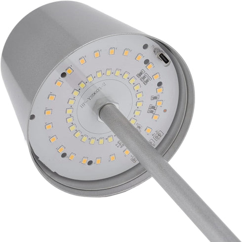 Dimmable TOPINCN, High Brightness LED Touch Modern Simple, Rechargeable Cordless for Restaurant Bar (Silver)