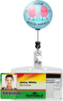 Kidney Badge Reel Urine Good Hands Holder - Retractable Nursing ID Badge Reel with Alligator Clip for Girls, Women