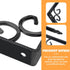 2pcs Luxshiny Heavy Duty Iron Angle Wall Brackets Shelf Support for DIY Storage and Workbench Low Profile Load-Bearing