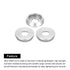 MECCANIXITY M3 Cone Cup Countersunk Washers, Pack of 60 Aluminum Gaskets for RC/FPV/PC/Drone Accessories