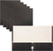 Better Office Products Two Pocket Portfolio Folders - 50-Pack, Black, Letter Size Paper Folders