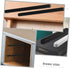 2pcs Lurrose Side Mount Drawer Slides for Dresser Cabinet Wardrobe Smooth Silent Sliding Rails Guide Tracks for Bedside