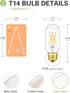 T45 E26 Bulb Dimmable 40W E26 Bulb 4 2700K E26 Bulb AC120V 400lm T14 Bulbs 4 Pack LED Equivalent Watt Warm White Edison