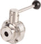 Valve, Wide Application Stainless Steel Valve Quick Connecting for Dairy (OD 19mm