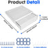 Davidsons Collection Under Desk Drawer, 2 Packs Hidden Organizer Slide Out Large Storage Pencil Tray for Office Home