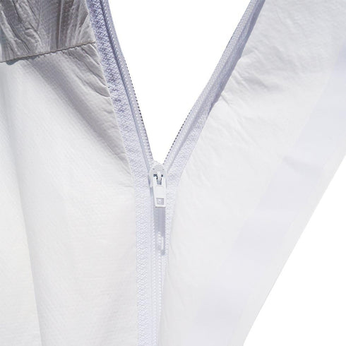 30203 Microporous Disposable Coveralls - Protective Hooded Suit for Chemical Industrial, X-Large, White