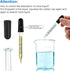 10Pcs Eye Dropper with Durable Rubber Head, 1ml Glass Droppers for Oils, Medicine, Crafts, Essential Oil