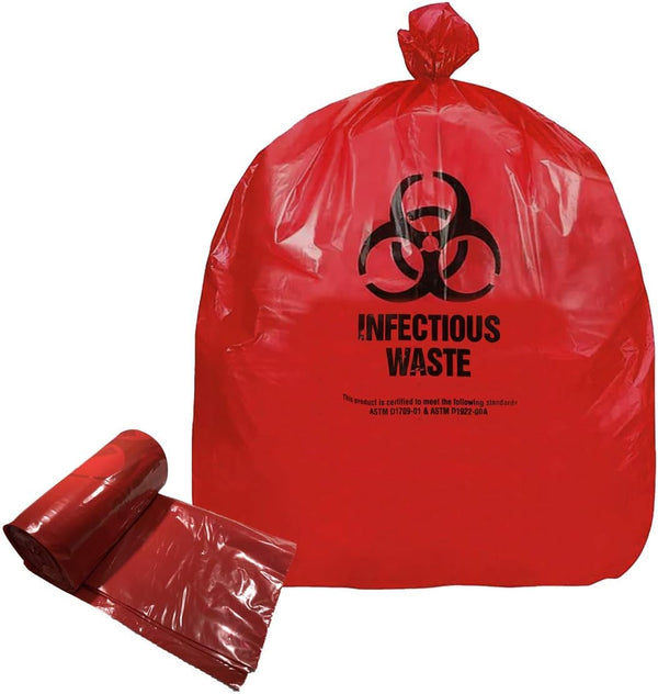 RESILIA Biohazard Bags - Hazardous Waste Disposal, Meets DOT ASTM Standards for
