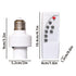Generic E27 Closet Smart Wireless Lamp Holder - Screw Base Remote Control Socket, Infrared Timer | Lighting Control