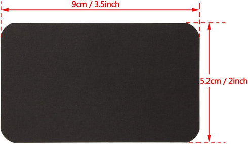 Tupalizy 100PCS Black Small Blank Paper Message Note Business Cards Double-Sided Mini Greeting Vocabulary Word Flash