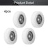 MroMax Roller Idler Bearing Pulley, 6 x 30 x 9mm Sliding Conveyor Nylon Wheel with 626Z Bearing, 4Pcs