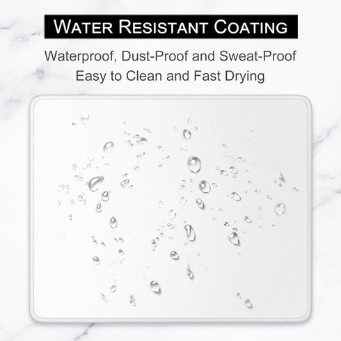 Hsurbtra Premium-Textured Square Mouse Pad, 10.2 x 8.3 Inch, Anti-Slip Waterproof Rubber for Office Gaming