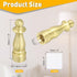 1.5" 1/4-27 uxcell Tall Lamp Finials Copper, Thread Lamp Cap Knob Decoration Screw Cap Nuts with Cleaning Cloth