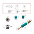 50 Set Cam Lock Fasteners Kit, 3-in-1 Furniture Connecting Hardware with Pre-Inserted Nut, Eccentric Wheel, and Dowels