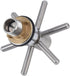 Sink glass rinser, stainless steel kitchen cup washer with star shaped base, for bar restaurant coffee shop home milk