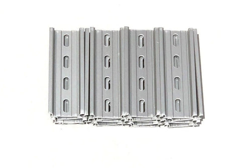 T&G 20 Pieces 4" DIN Rail Slotted Aluminum - RoHS 4 Inches Long, 35mm Wide, 7.5mm High