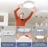 NIORSUN 7 Inch LED Ceiling Lights, 15W Dimmable Flush Mount Light, 5CCT Options for Bathroom, Hallway, Bedroom, 1 Pack