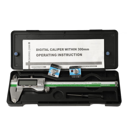 HDLNAK Digital Vernier Caliper Measuring Tool, 6 Inch Stainless Steel Caliper with Large LCD Screen