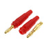 Qingdinu 40 4mm PCS New Plugs Pure Copper Gold Plated Musical Speaker Cable Wire Pin Banana Plug Connectors(Blue)
