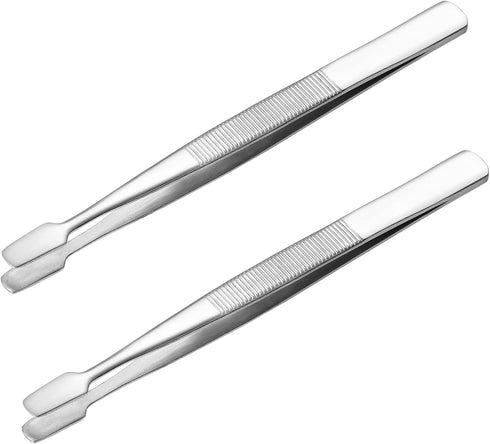 2pcs Stamp Tweezers, Philately Tool for Collectors