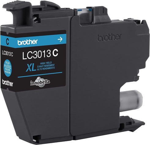 Brother Printer LC3013C Single Pack High Yield Cyan Cartridge, Up to 400 Pages