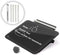 TOWON Small Glass Dry Erase Board, 8x6 Inches, Mini Whiteboard Easel Pad Set for Office, Home, School