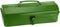 HARFINGTON Tool Box 14.2" Portable Steel Tool Box Hip Roof Style with