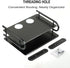 Fubeasi Set Z-Color Black Metal Double Wireless WiFi Router Storage Box/TV Box Shelf Wall Hanging Plug Board Bracket