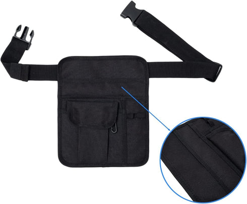 Nerjan Waitress Waist Bag - Server Aprons with Pockets and Adjustable Belt Check Book Holder - Ideal for Servers