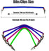4 Pieces Multicolor Napkin Holder Bibs Clips for Dental, Neck Chains with Metal Clips for Dental Clinic, Home Dining