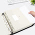 Uquelic Important Document Organizer, Large 3 Ring Binder Folio with 8 Expandable Envelopes for Paper Files (Blue)