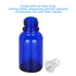 stonylab 15ml (0.5 oz) 4-Pack Cobalt Glass Dropper Bottles, Blue Empty Glass with Dropper and Label